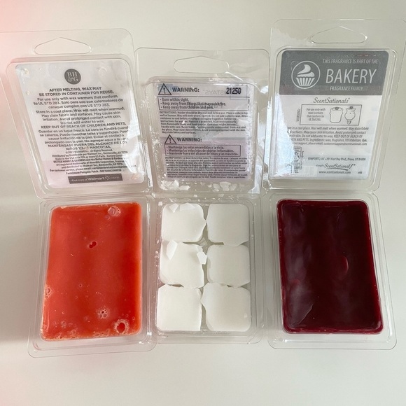 Pumpkin, Patchouli and Apple Pie Scented Melting Wax Cubes Bundle 3 Pack - Picture 6 of 11